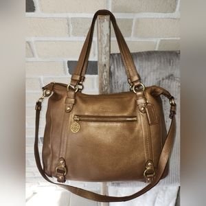 Coach Pebbled Leather Alexandra Bag